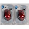Image 1 : CASE OF 2 RED WIRELESS MICE