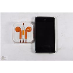 32GB IPOD TOUCH W/NEW EARBUD HEADPHONES