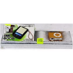 NEW MINI-KEYCHAIN SCALE 300GX.01G W/ NEW BELTCLIP