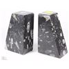 Image 3 : AMMONITE FOSSIL BOOKENDS FROM CRETACEOUS PERIOD