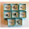 Image 1 : LOT OF 8 FASHION RINGS