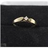 Image 1 : 10K YELLOW GOLD DIAMOND RING SIZE 5.5