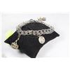 Image 1 : STERLING SILVER CHARM BRACELET WITH CHARMS