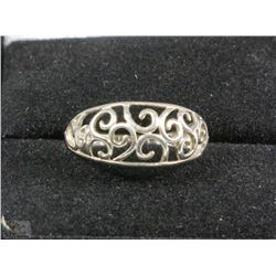 #15-.925 SILVER FILLIGREE RING SIZE 8