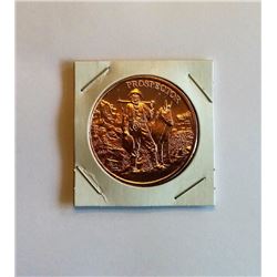 1 OZ PURE COPPER PROSPECTOR COIN