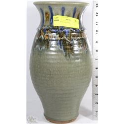 GREEN POTTERY VASE