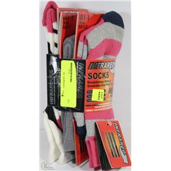 THREE PAIRS OF LADIES INFRARED SOCKS