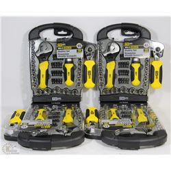 CASE OF 4 NEW FIX IT 45PCS STUBBY SOCKET SET