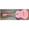 Image 1 : RITMIILER PINK PARLOR GUITAR WITH CARDBOARD CASE