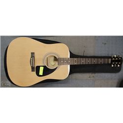 SQUIER BY FENDER GUITAR BLOND GOLD HARDWARE WITH