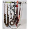 Image 1 : DISPLAY WITH MEXICAN COCONUT NECKLACES AND MORE