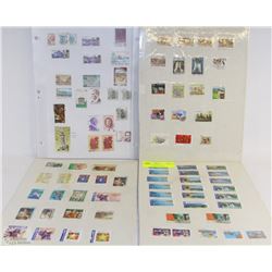 SHEETS OF VARIOUS INTERNATIONAL STAMPS
