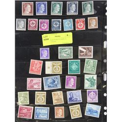 SET OF NAZI WWII STAMPS 32 STAMPS TOTAL