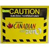 Image 1 : CAUTION SUB ZERO MOLSON CANADIAN METAL SIGN