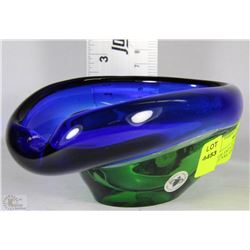 VINTAGE ESTATE "BERANEK" HAND MADE GLASS ASHTRAY