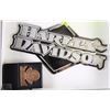 Image 1 : LOT WITH HARLEY DAVIDSON METAL EMBLEM, MAVERICK