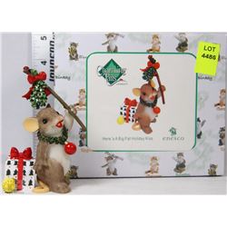 CHARMING TAILS "HERE'S A BIG FAT HOLIDAY KISS"