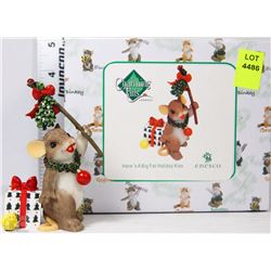 CHARMING TAILS "HERE'S A BIG FAT HOLIDAY KISS"