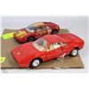 Image 1 : SET OF 2 VINTAGE DIECAST CARS; PORSCHE, FERRARI