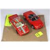 Image 1 : SET OF 2 VINTAGE DIECAST CARS; PORSCHE, FERRARI