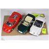 Image 1 : SET OF 3 VINTAGE DIECAST CARS: PORSCHE, FERRARI