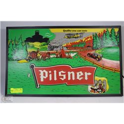 PILSNER LIGHT UP SIGN 26"L X 15"H