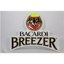 BACARDI BREEZER TIN SIGN 17"WIDE