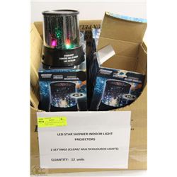 LED STAR SHOWER INDOOR LIGHT PROJECTORS 12QTY