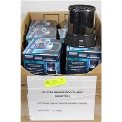 LED STAR SHOWER INDOOR LIGHT PROJECTORS 12QTY