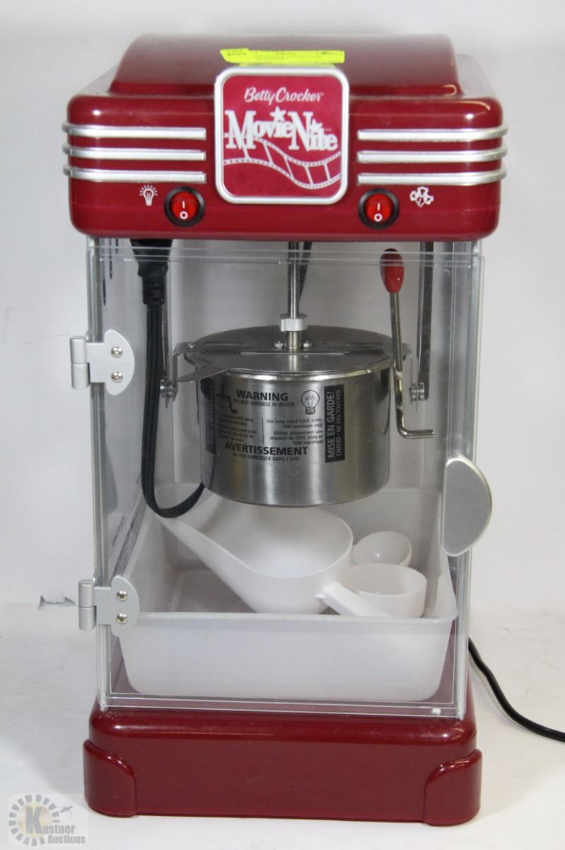 BETTY CROCKER MOVIE TIME POPCORN MAKER Kastner Auctions BETTY CROCKER MOVIE TIME POPCORN MAKER Kastner Auctions