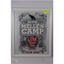 FRAMED JOHN MELLENCAMP TOUR 2010 PRINT