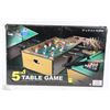 Image 1 : 5-IN1 TABLE GAME TENNIS, CHESS, BACKGAMMON, SOCCER