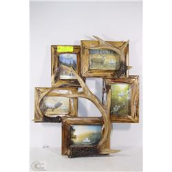RIVER'S EDGE DEER ANTLER PICTURE FRAME