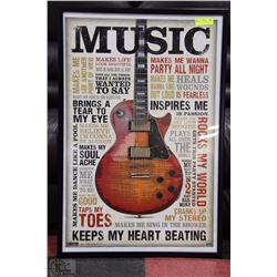 FRAMED MUSIC POSTER