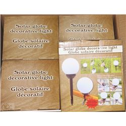 CASE OF FOUR SOLAR GLOBE DECORATIVE LIGHTS