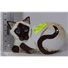 Image 1 : VINTAGE NINA LYMAN "CATS BY NINA" CERAMIC SIAMESE
