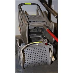 LOT OF 3 HEAVY METAL INDUSTRIAL MOP SQUEEGEES FOR