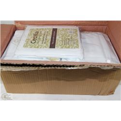 CASE OF TEN 2-PIECE QUEEN SIZE PILLOW CASES