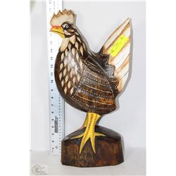 WOODEN ROOSTER - 20"H
