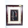 Image 1 : DAGGER & CASE IN DISPLAY CASE - 19" X 23"