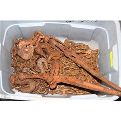 21' CHAIN & TWO BOOMERS