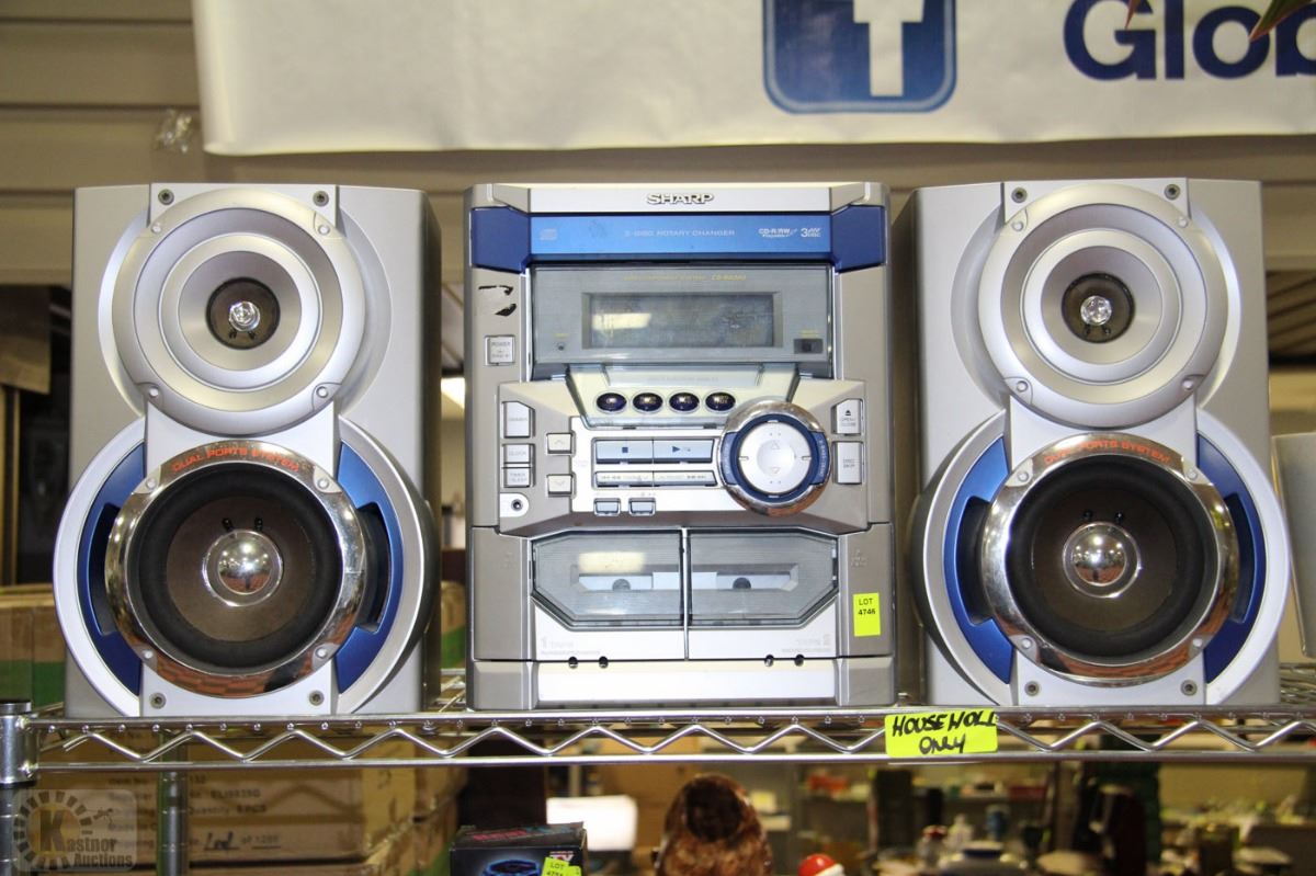 SHARP MINI COMPONENT SYSTEM CD-BA250 W/DUAL PORT