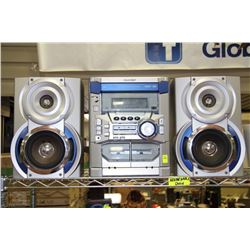 SHARP MINI COMPONENT SYSTEM CD-BA250 W/DUAL PORT