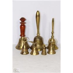 FLAT OF BRASS BELLS