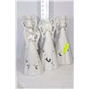 Image 1 : LOT OF 4 PORCELAIN/CERAMIC ANGELS 10"-12"