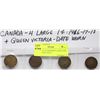 Image 1 : D)  LOT OF 4 CANADIAN LARGE ONE CENT COINS 1916,17