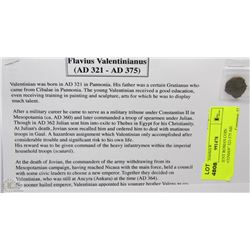 Y) ANCIENT ROMAN COIN "VALENTINIAN" 321-375 AD.