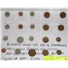 Image 1 : ESTATE OF 20 WORLD COINS INCLUDING UK,USA,CANADA