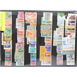 V) 100+ WORLD STAMPS 1880-2000'S