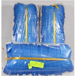 THREE PACKAGES OF DISPOSABLE BOOT COVERS
